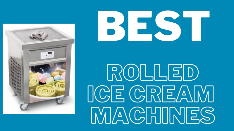 VEVOR Commercial Rolled Ice Cream Machine, Stir-Fried Ice Cream Roll Machine